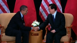 President Obama and President Hu at G-20