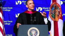 President Obama Delivers Commencement Address at Miami Dade College