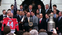 President Obama Welcomes the Chicago Blackhawks