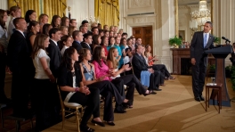 President Obama Welcomes Sky Blue FC