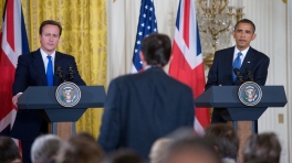 President Obama and Prime Minister Cameron at the White House