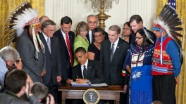 Signing the Tribal Law and Order Act