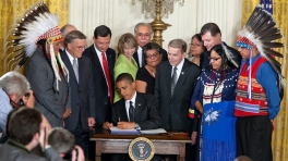 Signing the Tribal Law and Order Act