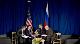 President Obama Meets with Russian President Medvedev in Copenhagen