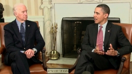President Obama Meets with Fiscal Commission Chairmen on Deficit Reduction