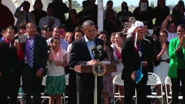 President Obama Speaks at the Cannon Ball Flag Day Celebration