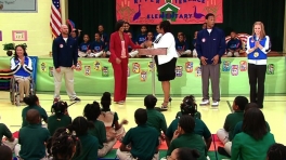 First Lady Michelle Obama Moves with Vancouver Olympians