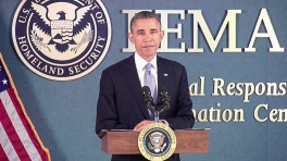 President Obama Delivers Remarks at FEMA Headquarters