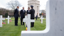 President Obama Speaks at Flanders Field Cemetery