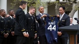 President Obama Presents Navy with the Commander-in-Chief’s Trophy