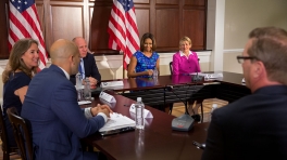 The First Lady Speaks at a School Nutrition Discussion
