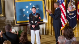 The President Awards the Medal of Honor to Corporal William 