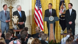 President Obama Welcomes NASCAR Champion Jimmie Johnson