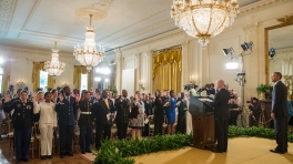 The President Speaks at a Naturalization Ceremony