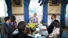 President Obama Has Lunch with Teachers