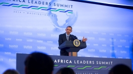 President Obama Holds a Press Conference at the U.S.-African Leaders Summit