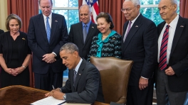 President Obama Signs the America’s Promise Summit Declaration