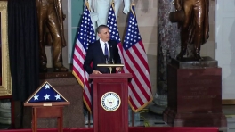 President Obama Speaks at a Memorial Service for Former Speaker Tom Foley