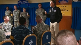 President Obama Speaks to Troops at Camp Bonifas