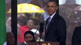 President Obama Speaks at a Memorial Service for Nelson Mandela