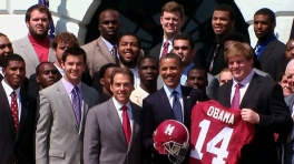 President Obama Welcomes BCS Champion University of Alabama Crimson Tide