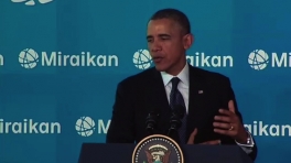 President Obama Speaks at the Miraikan Science Expo