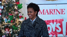The First Lady Delivers Toys for Tots