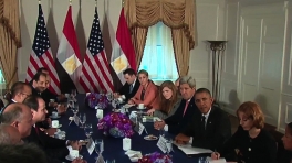 President Obama Meets with the President of Egypt