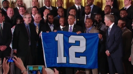 President Obama Welcomes the Seattle Seahawks to the White House