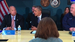 President Obama Attends a Hurricane Preparedness Meeting
