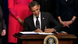 President Obama Signs a Bill Offering Tax Credits to Business that Hire Veterans