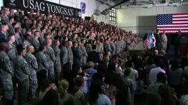 President Obama Speaks at U.S. Army Garrison Yongsan