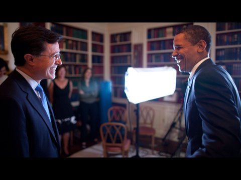 President Obama with Stephen Colbert | The White House