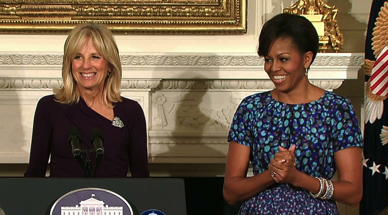 First Lady Michelle Obama and Dr. Jill Biden Address National Governors ...