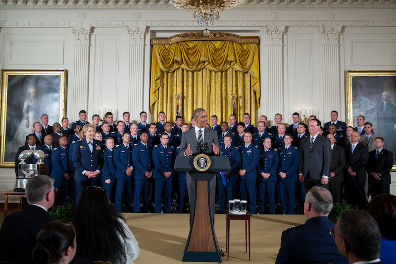 The President Presents the Commander-In-Chief’s Trophy to the U.S. Air ...