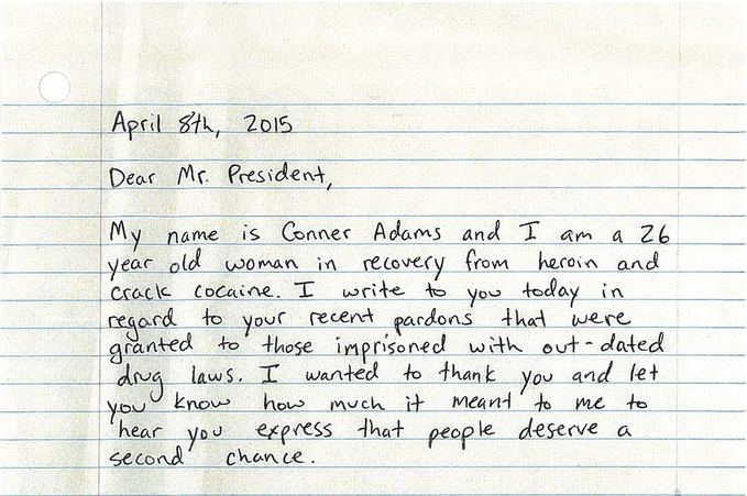 Conner Adams wrote the President -- and he responded.