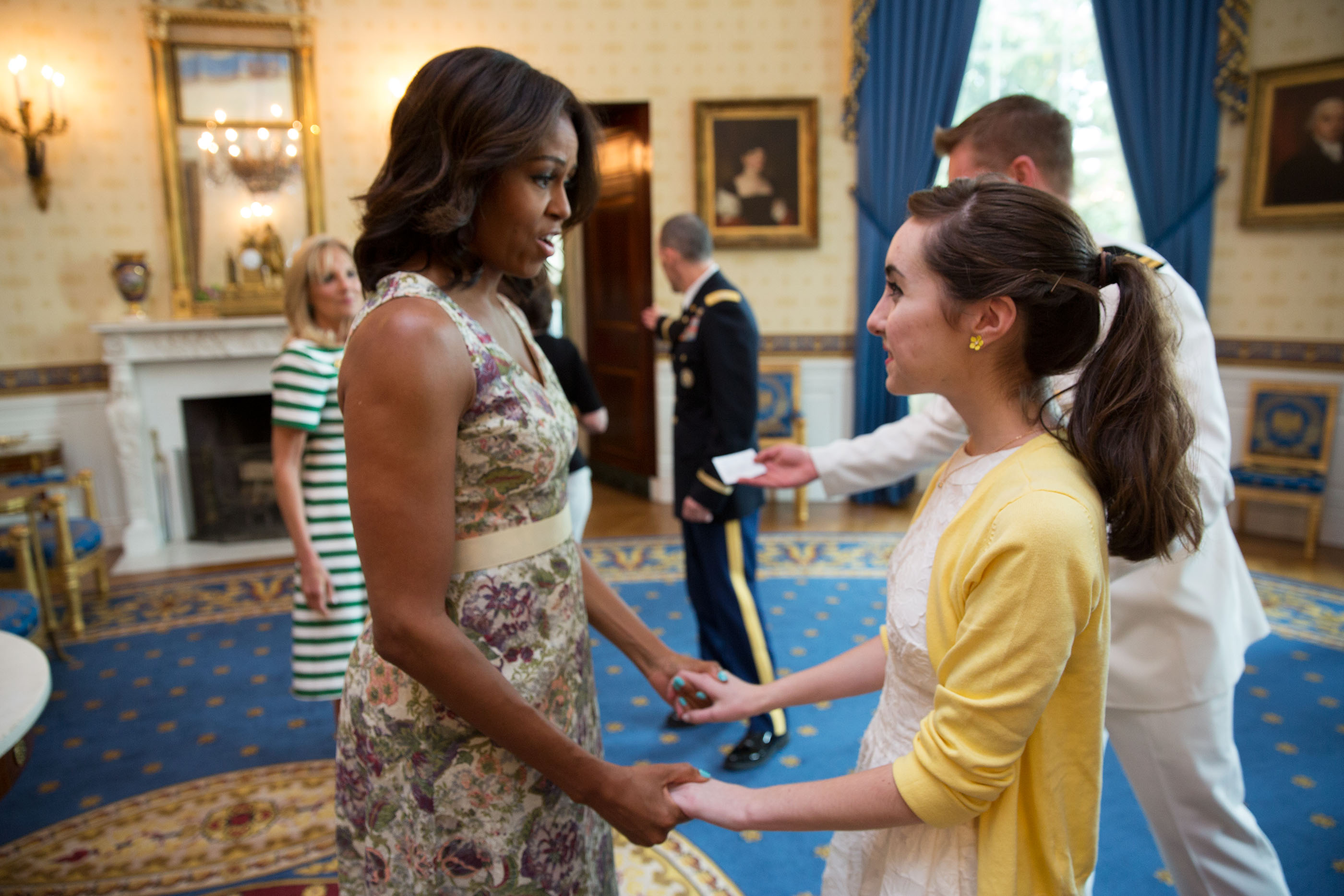 See the First Lady meeting Hannah