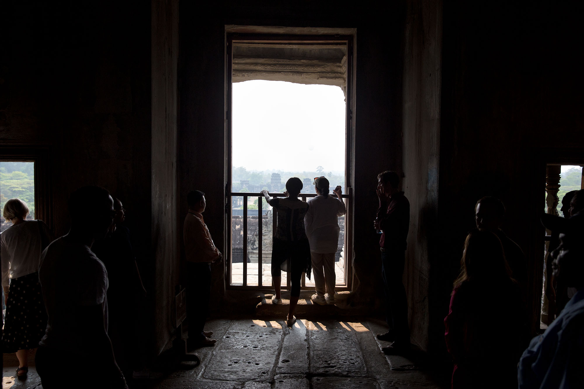 The First Lady takes in a view of Angkor Wat. (Official White House Photo by Amanda Lucidon)