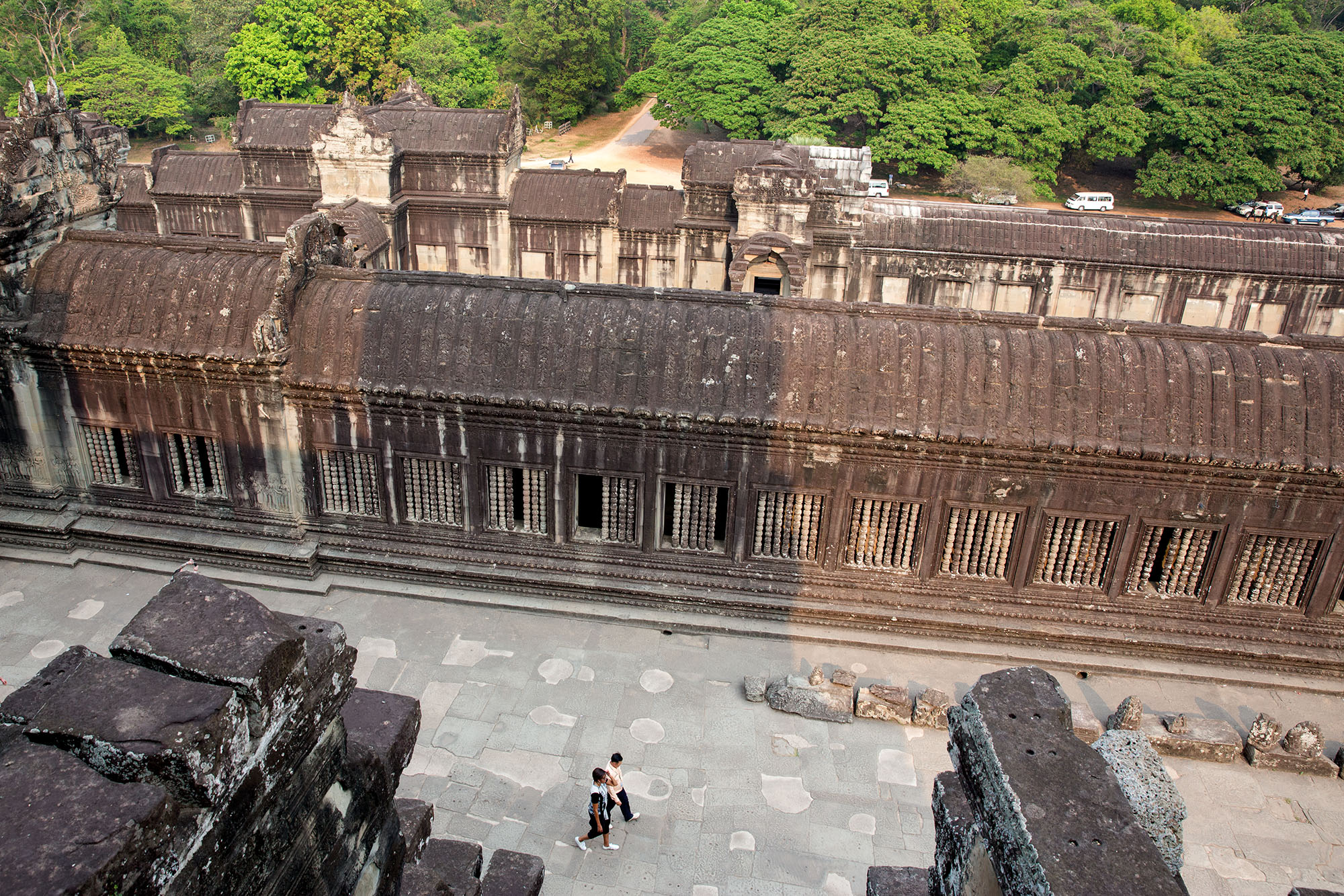 The First Lady concludes her tour of Angkor Wat. (Official White House Photo by Amanda Lucidon)