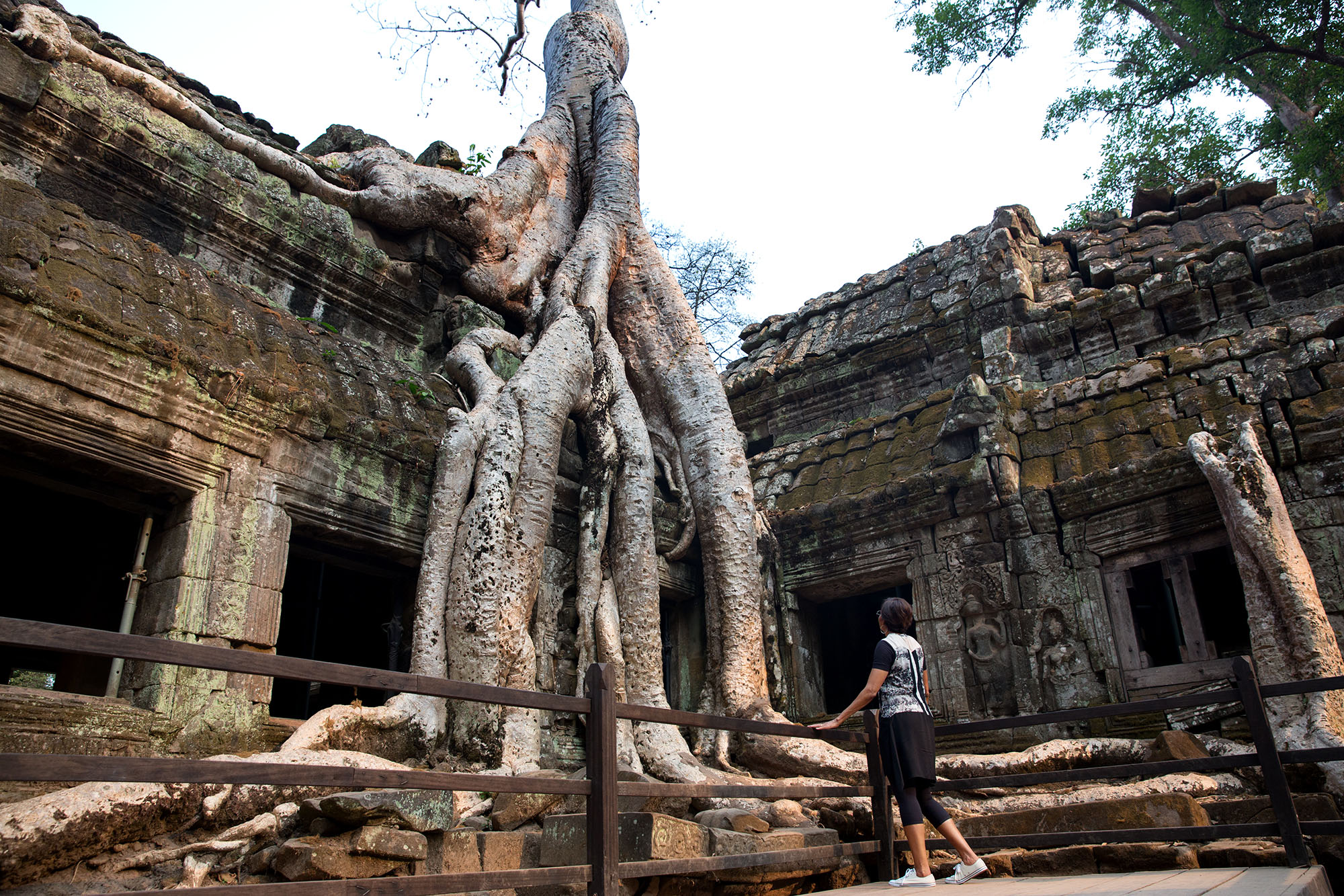 The First Lady visits Ta Phrom temple. (Official White House Photo by Amanda Lucidon)