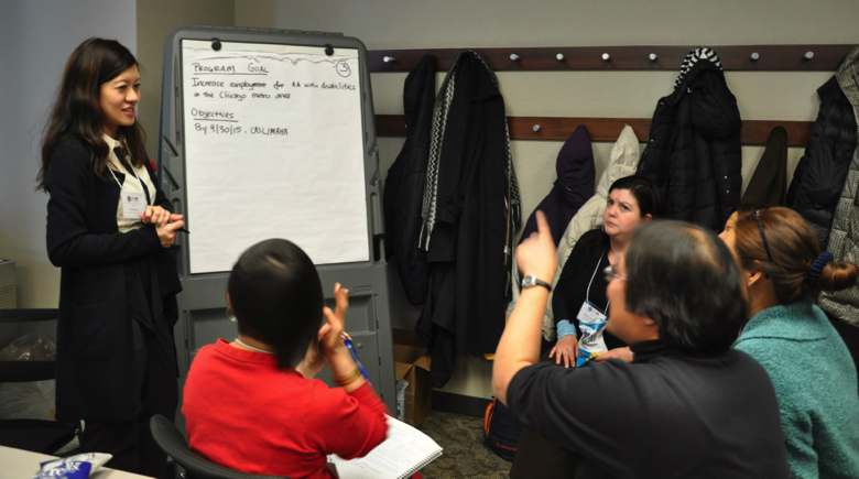 Community members attend an all-day grantwriting and technical assistance training in Chicago (1)