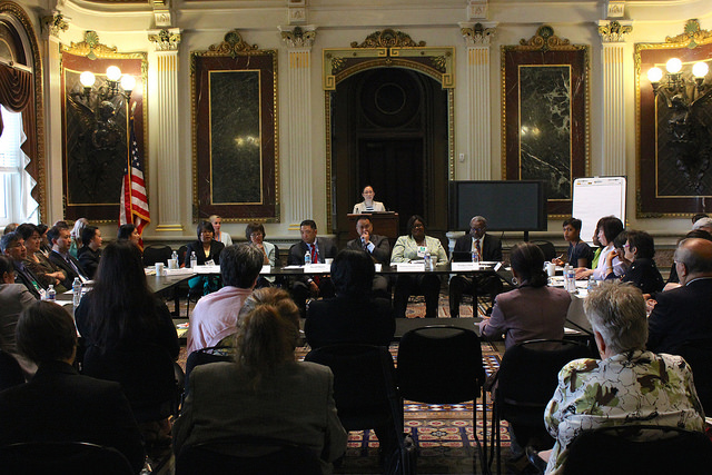 Federal and community experts convene at the AAPI Behavioral Health Forum, May 9, 2014.