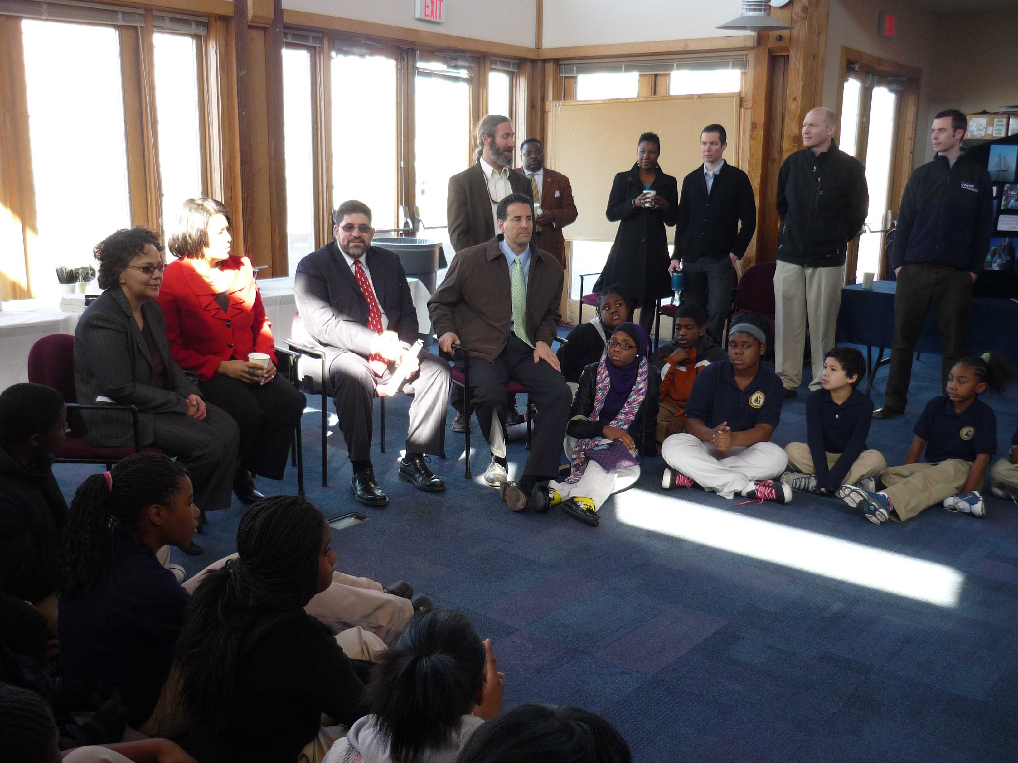 Nancy Sutley at AGO Event in Baltimore for Roundtable Discussion with Students