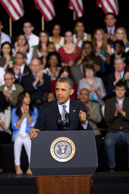 President Barack Obama delivers remarks on gun violence