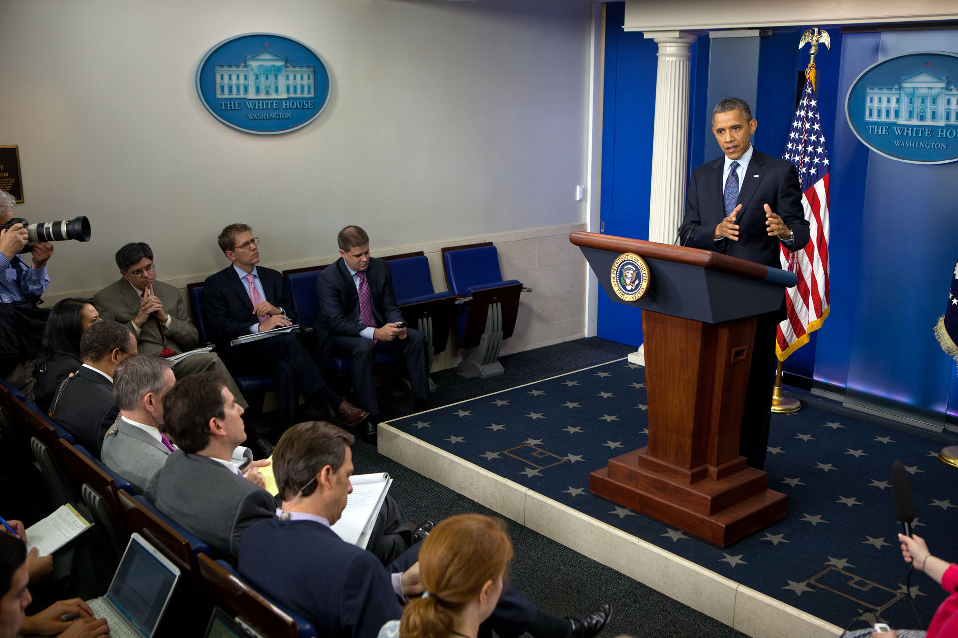 President Barack Obama delivers a statement on the economy (June 8, 2012)