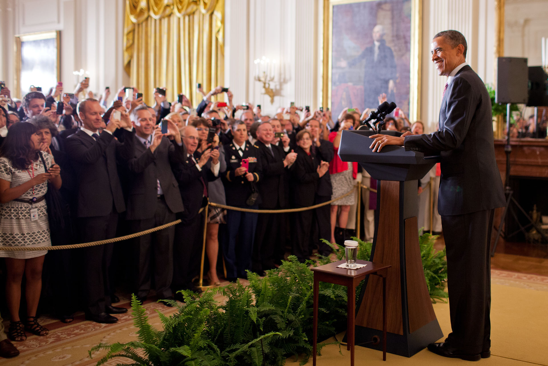 President Barack Obama delivers remarks at the LGBT Pride Month Reception (June 15, 2012)