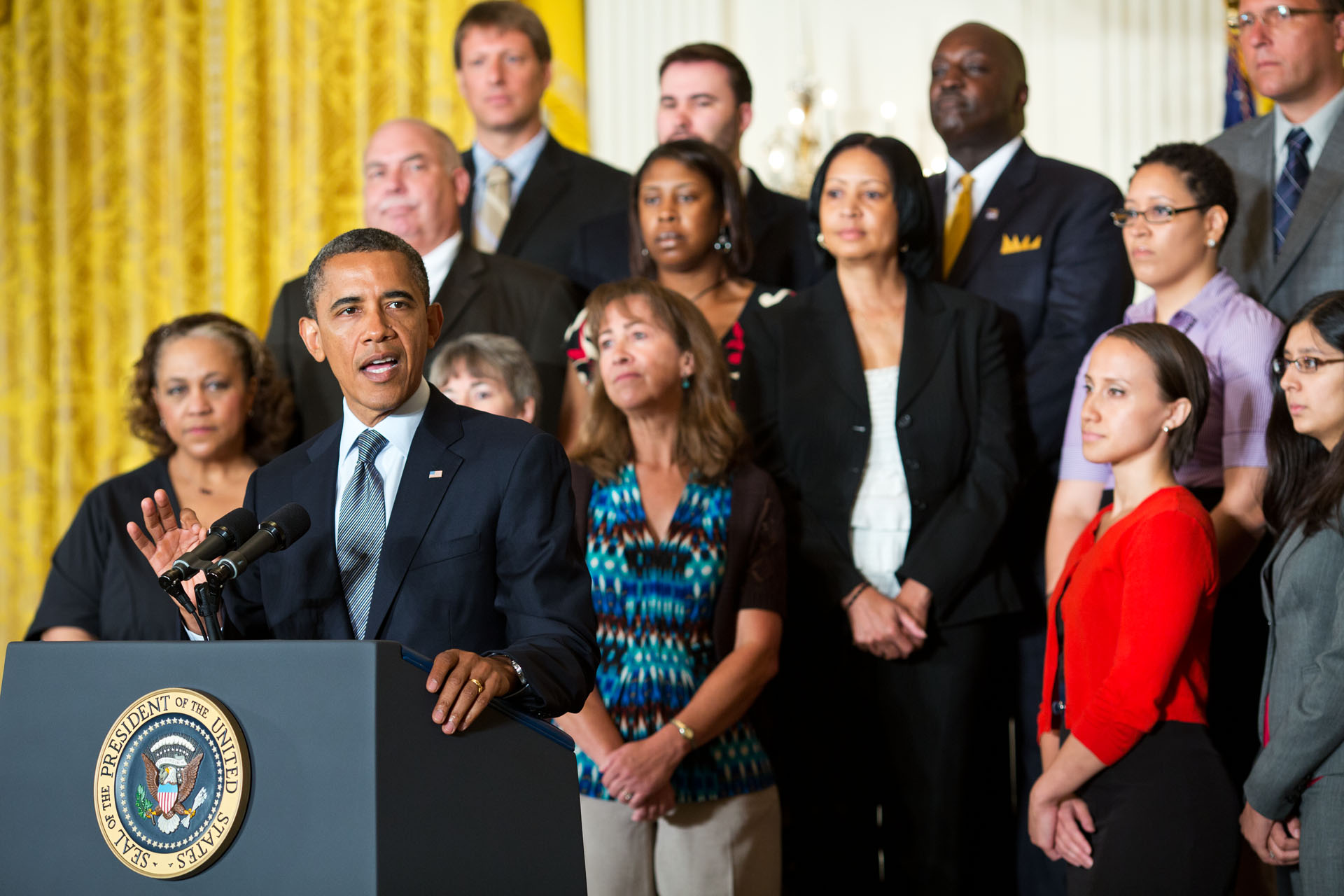 President Barack discusses on the need for Congress to act to extend tax cuts for middle class families (July 9, 2012)