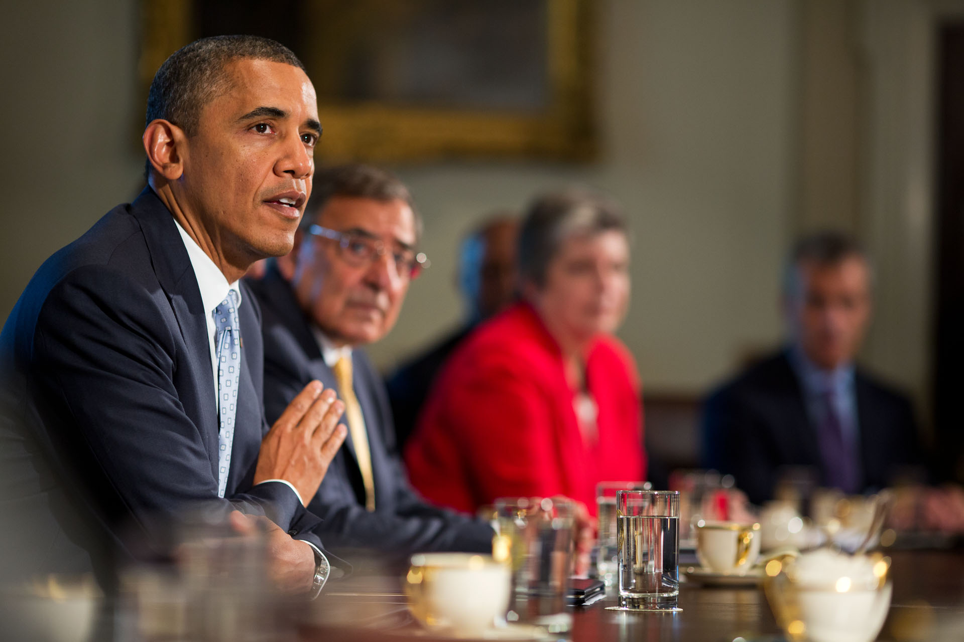 President Barack Obama holds a Cabinet meeting (July 26, 2012)