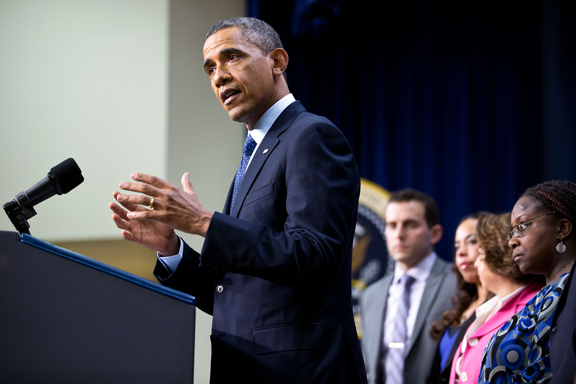 President Barack Obama delivers remarks on the fiscal cliff (December 31, 2012)