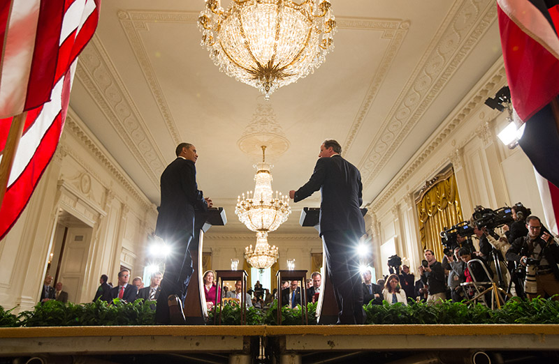 President Obama and Prime Minister David Cameron hold a joint press conference (May 13, 2013)